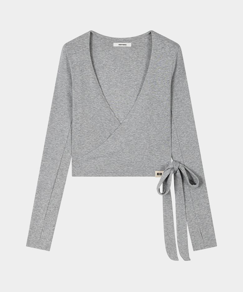 Yoga Flow Wrap Cardigan (Melange)