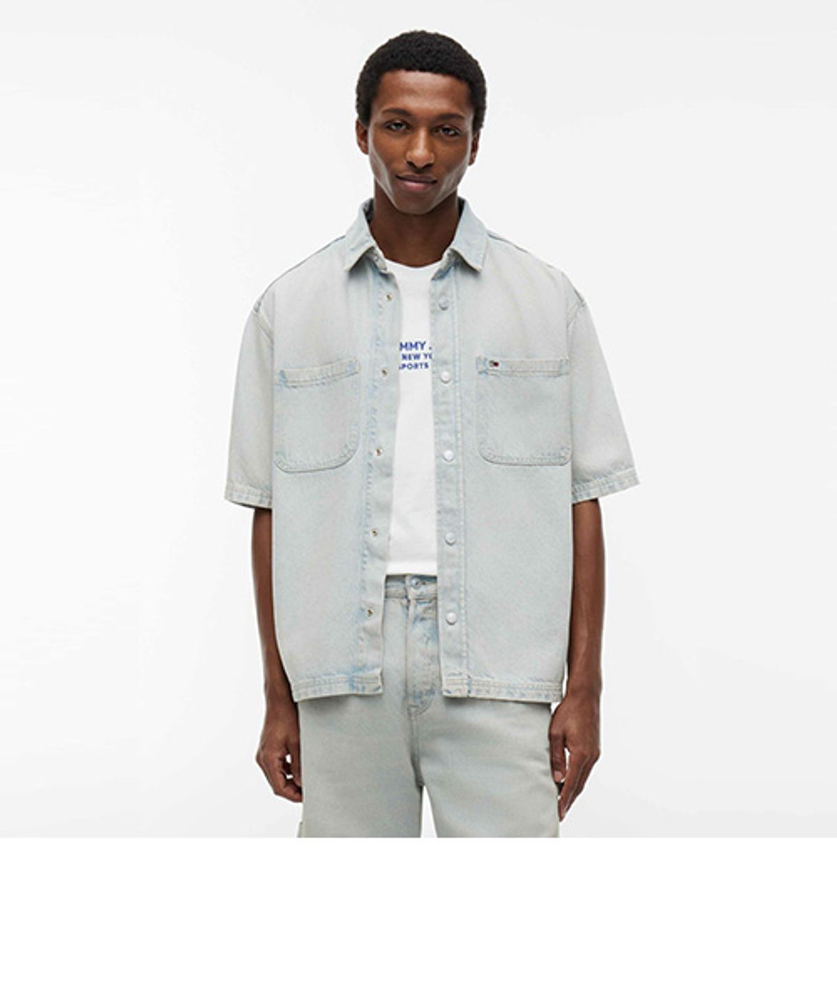 타미진스(TOMMY JEANS) 데님 워커 셔츠 (T32G6NSH05TMT11AB)