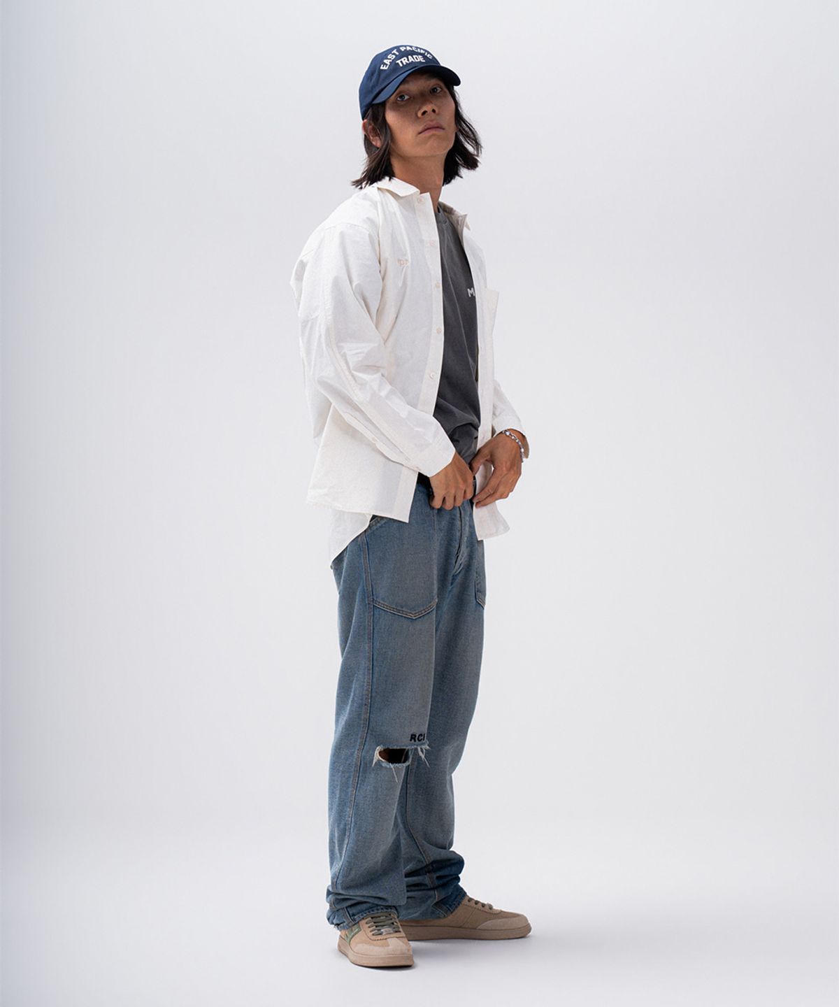 이피티(EPT) NIBBLE BIG POCKET SHIRT (CREAM)