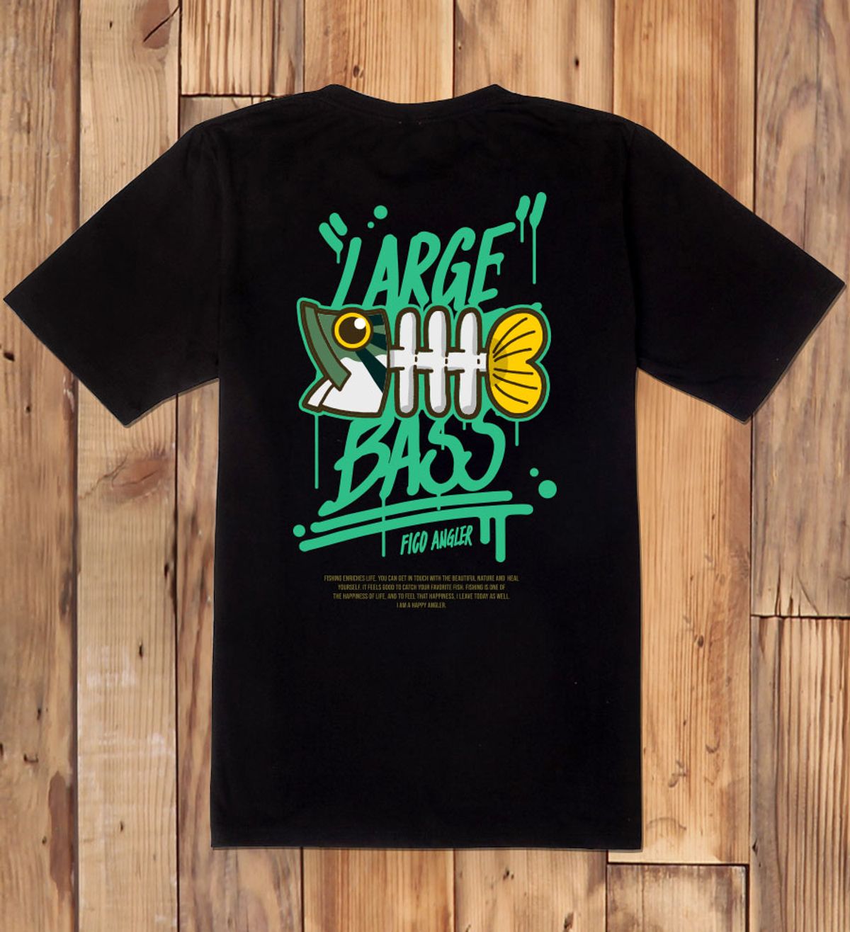 돌돌(DOLDOL) FICO-tshirts-400 큰입 배스 피코앵글러 낚시 브랜드 디자인 티셔츠 반팔티