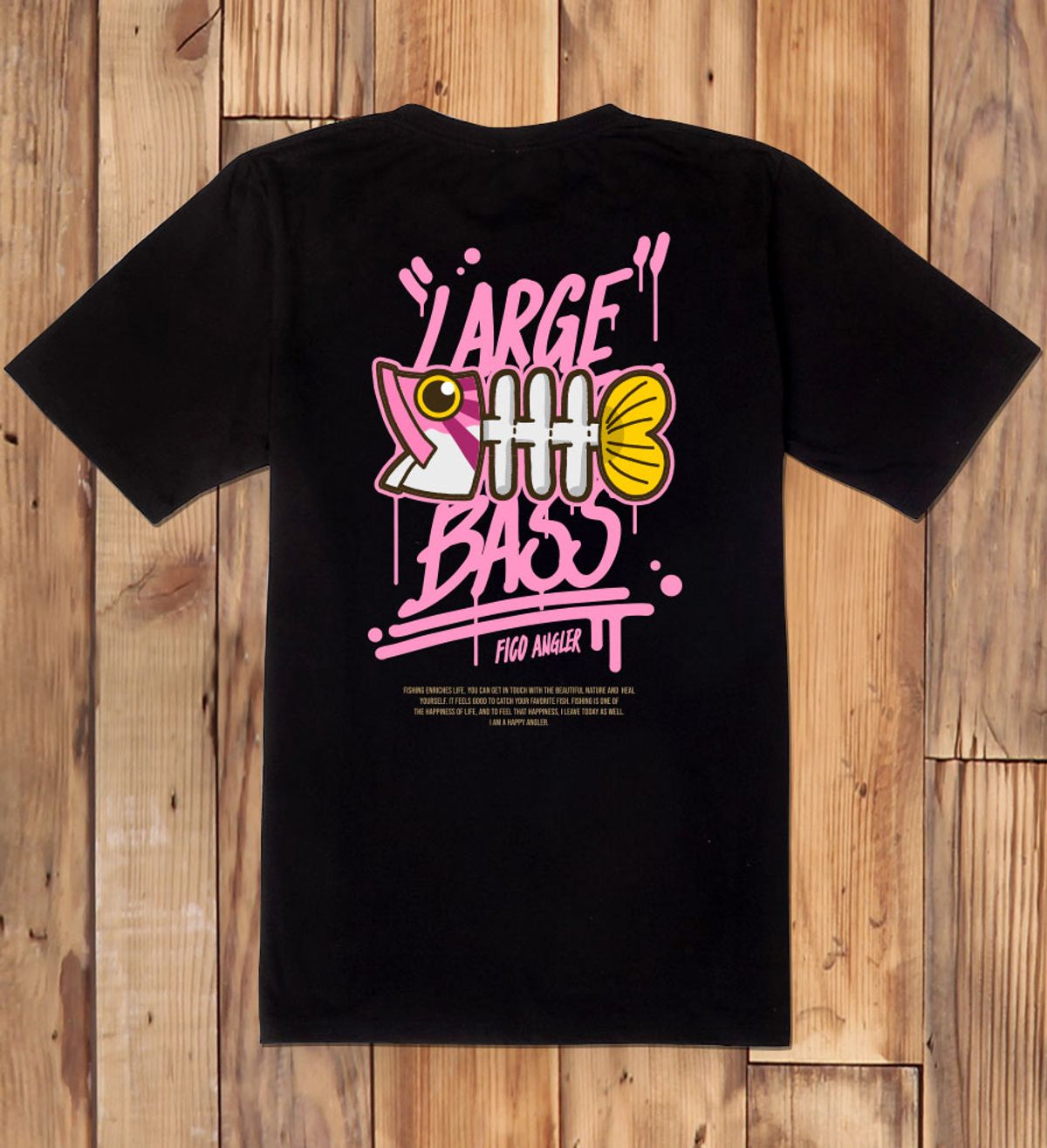 돌돌(DOLDOL) FICO-tshirts-401 큰입 배스 피코앵글러 낚시 브랜드 디자인 티셔츠 반팔티