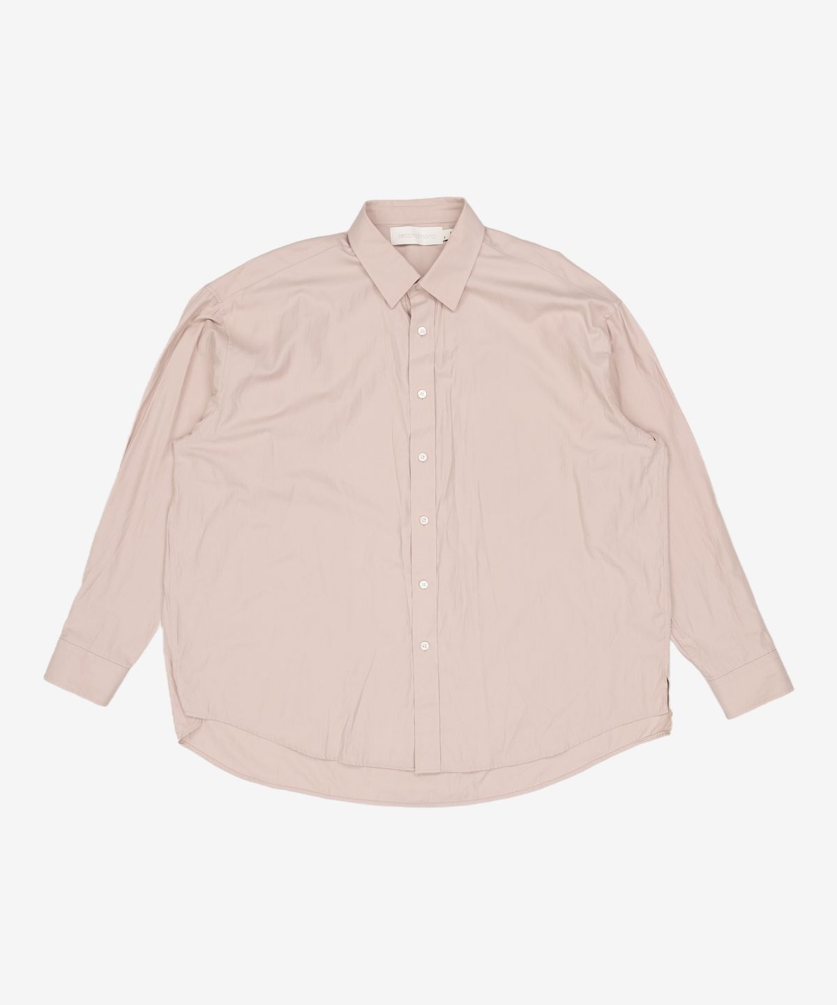 세컨모놀로그(SECONDMONO) (TIE SET)Side Slit Oversized Cotton Shirt [7 color]_SESH008 L