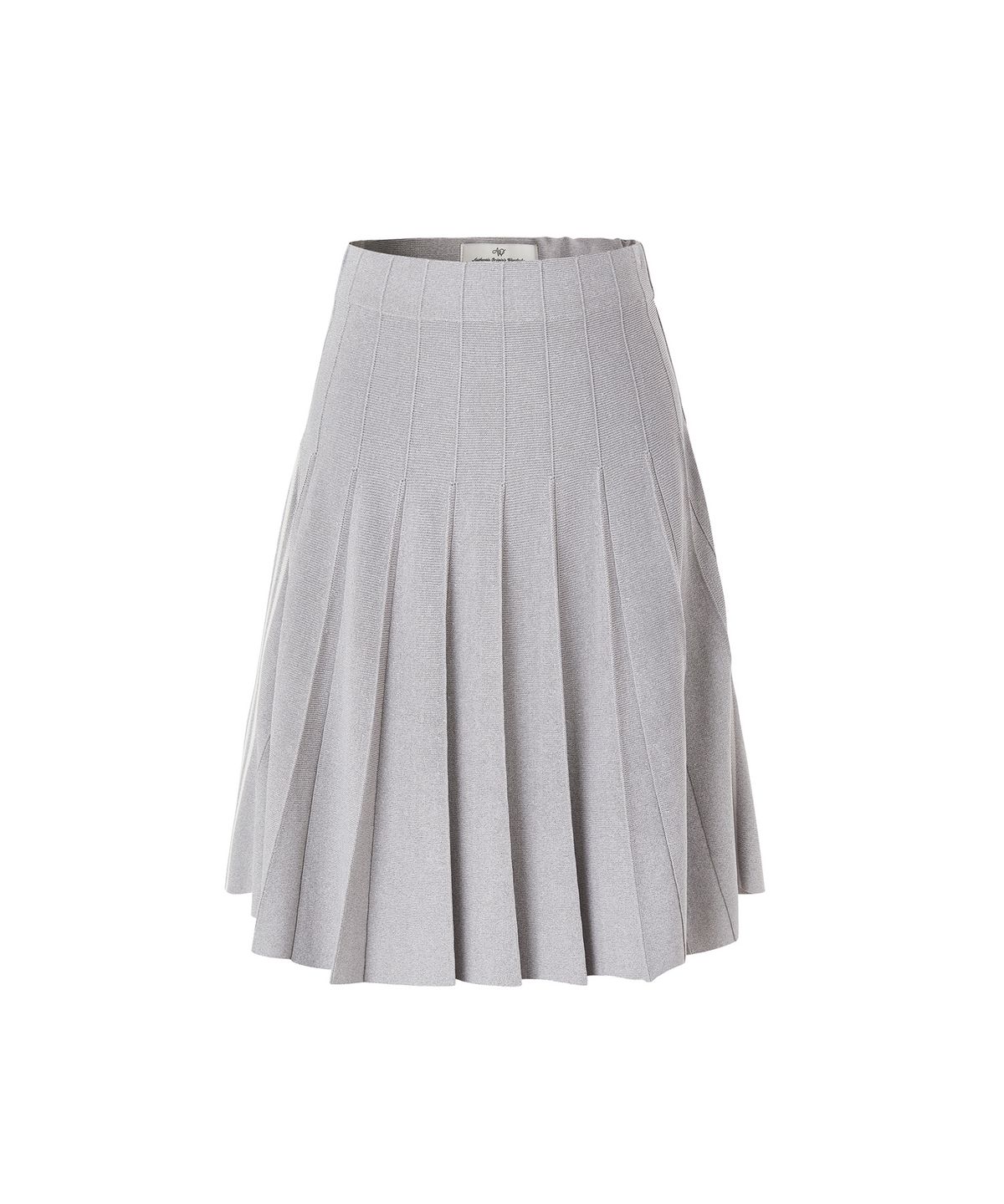 에이오더블유(AOW) HOUNDTOOTH COLLAR KNIT SKIRT