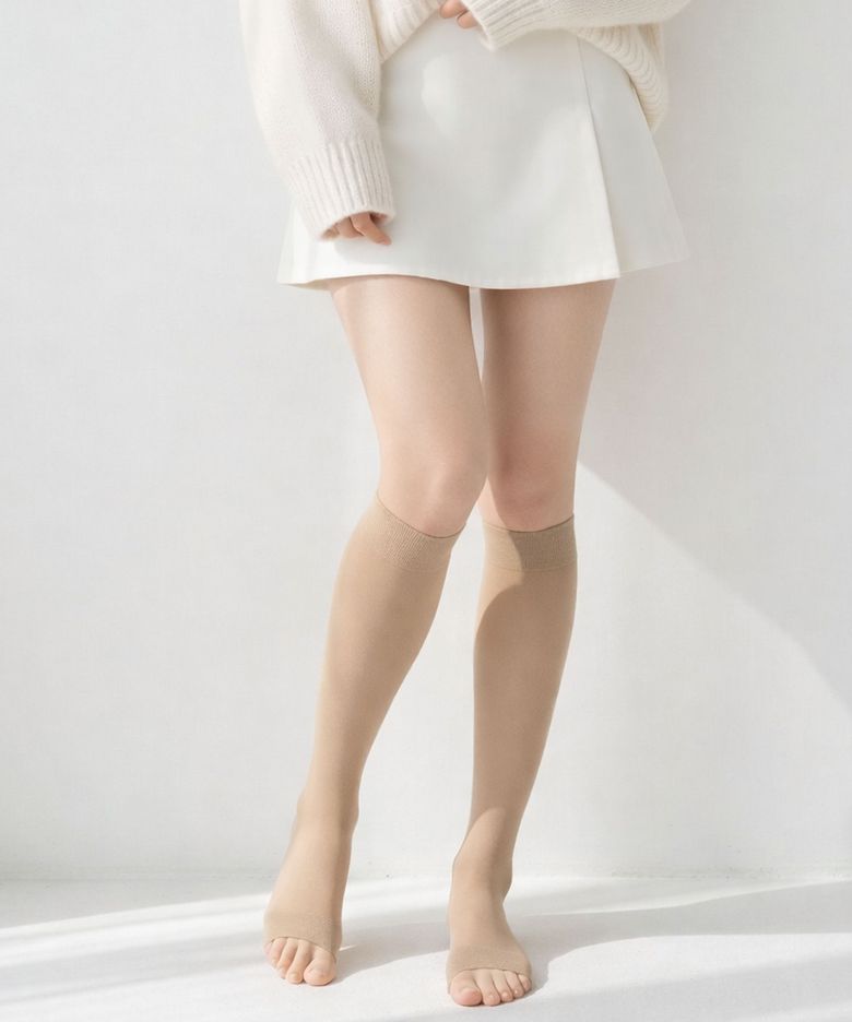 비비온 슬리밍 압박스타킹 종아리 압박 · 오픈토 · 데일리 착용