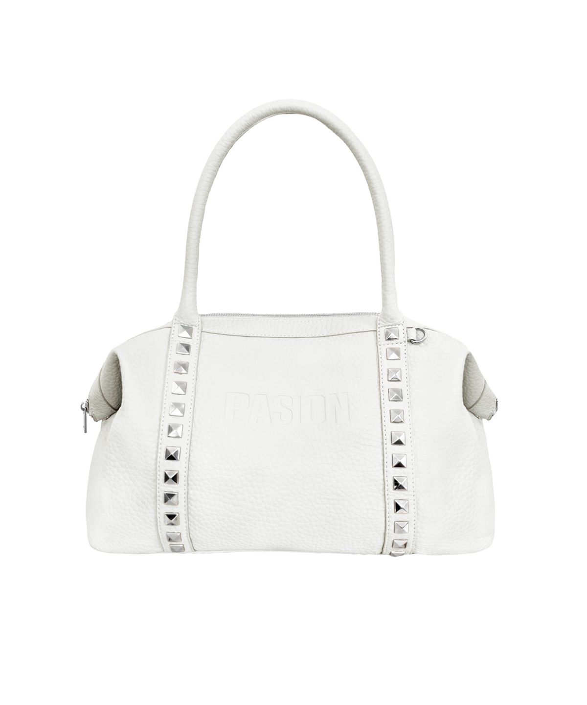 파시온(PASION) 스터드 크러쉬 백_화이트 Studdy Crush Bag_White