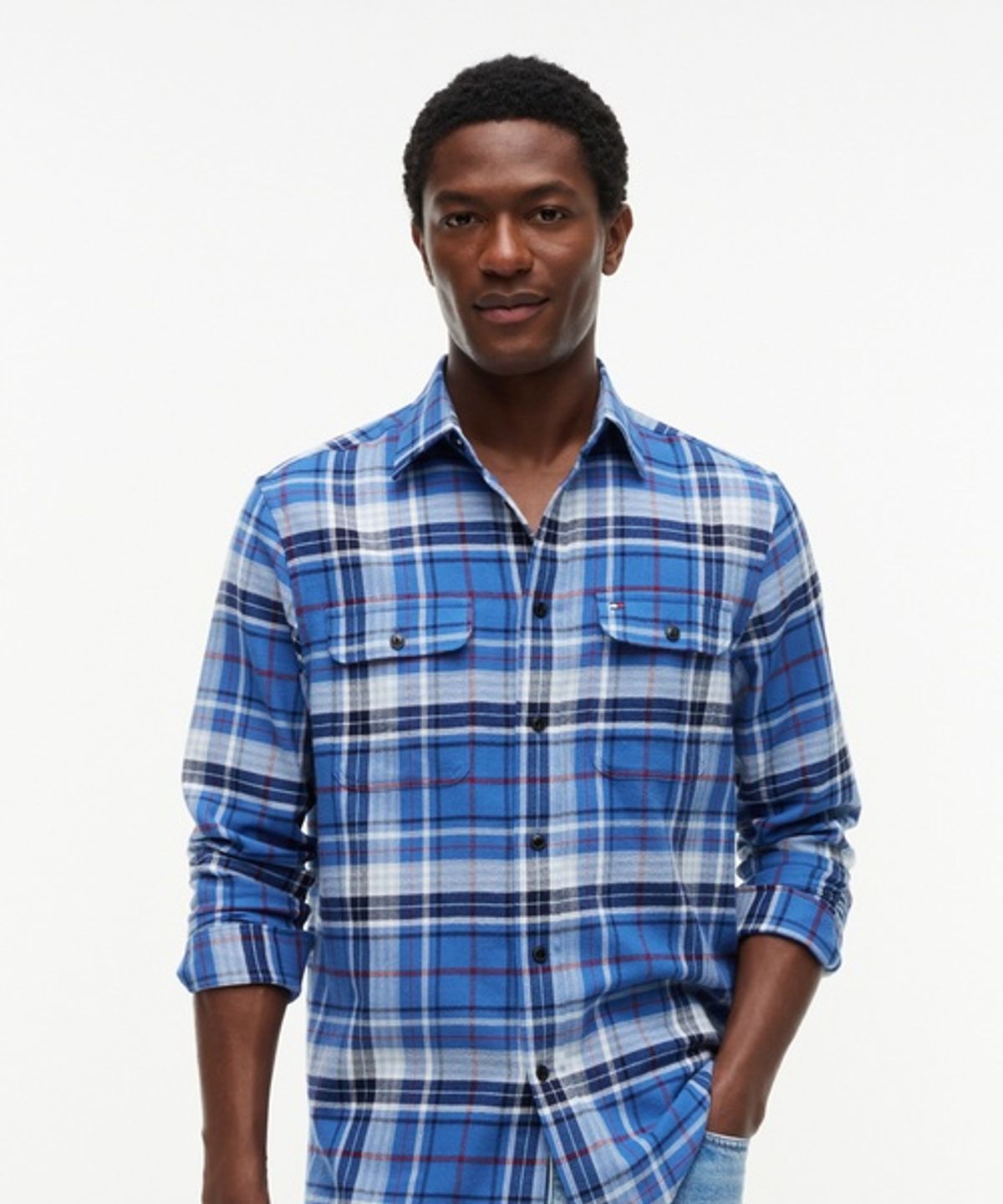 타미힐피거(TOMMY HILFIGER) 소프트 터치 체크 셔츠 (T12G6WSH320MT10MS)