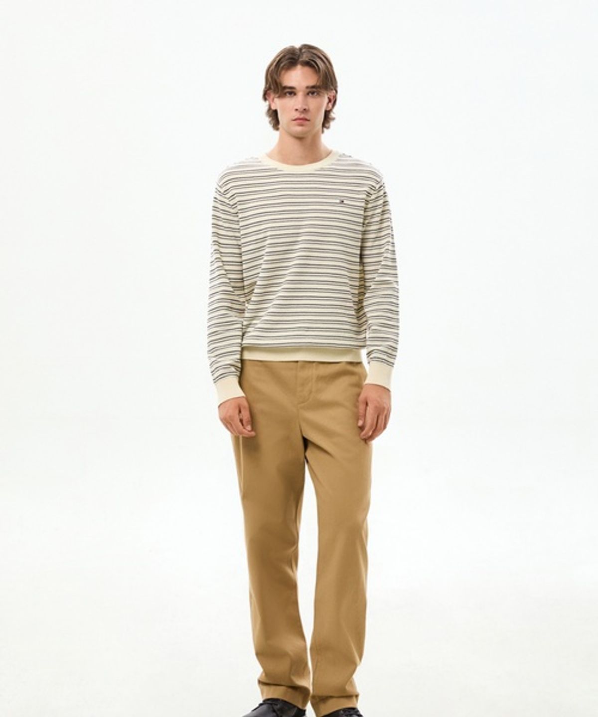타미힐피거(TOMMY HILFIGER) [Relaxed fit] 리버 헤리티지 팬츠 (T12G6WPC030MT1GV7)