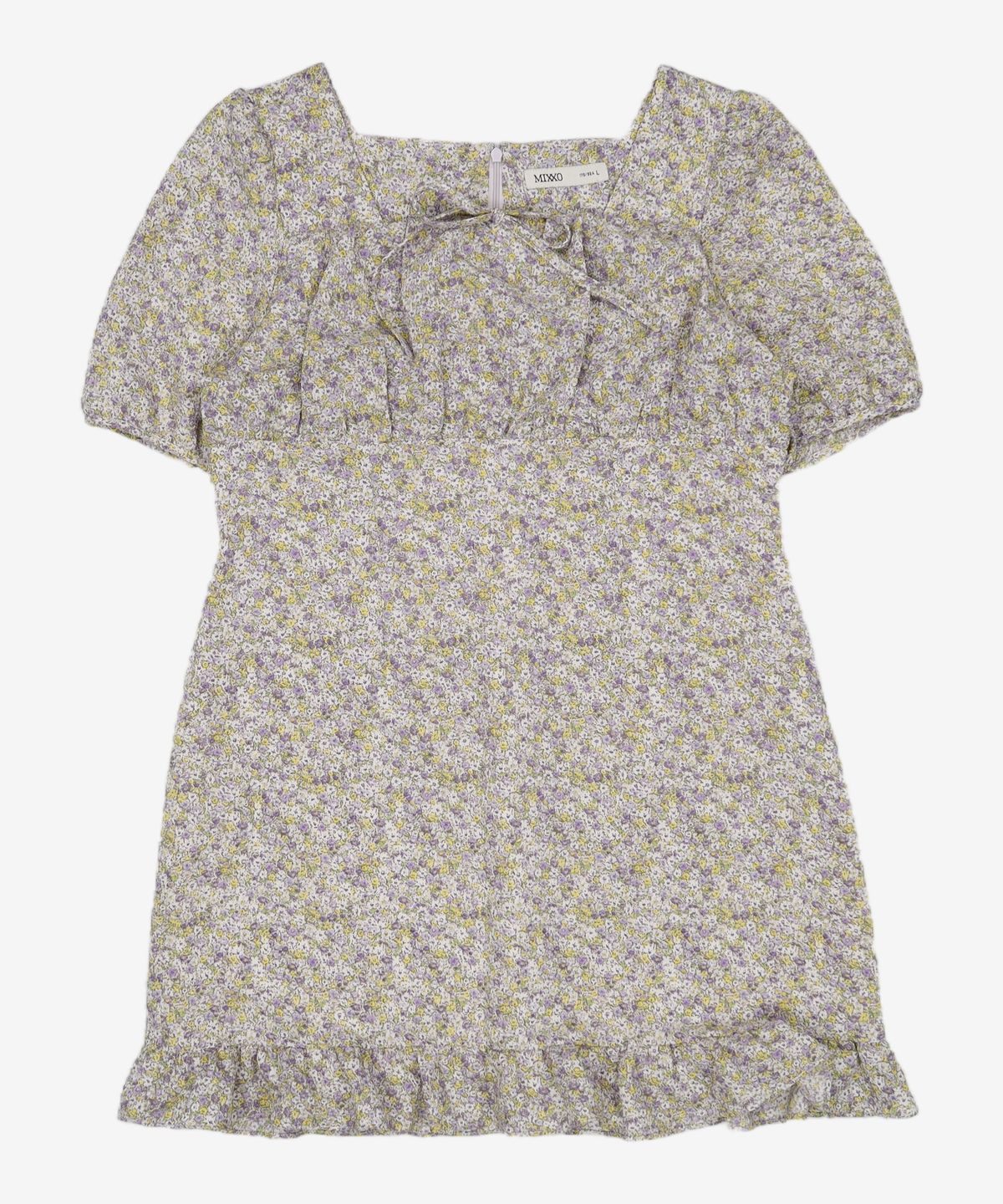 미쏘(MIXXO) 스퀘어넥 플라워 미니 원피스_MIWOWD511G L