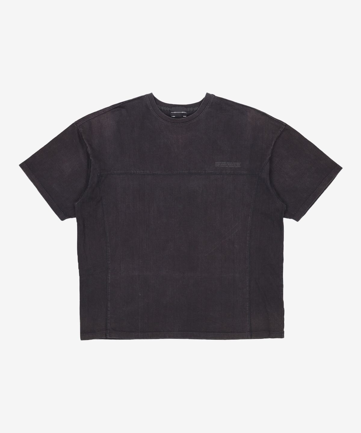메종미네드(MAISON MINED) SPECIAL PATCH HALF T BLACK M
