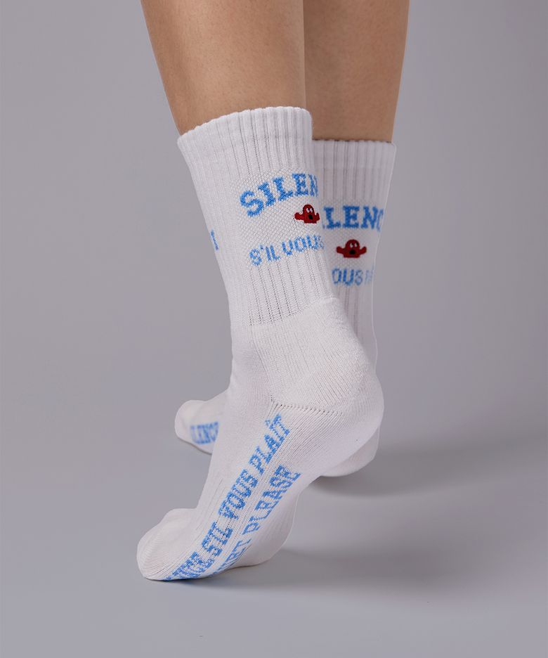 Middle Socks White