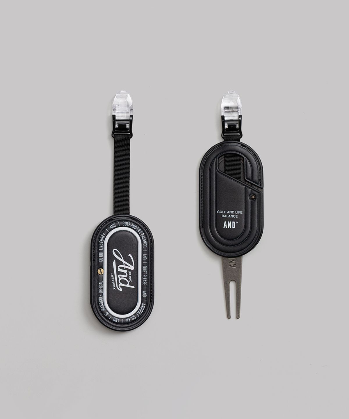 앤드 골프(AND GOLF) Calligraphy Putter Keeper Black White