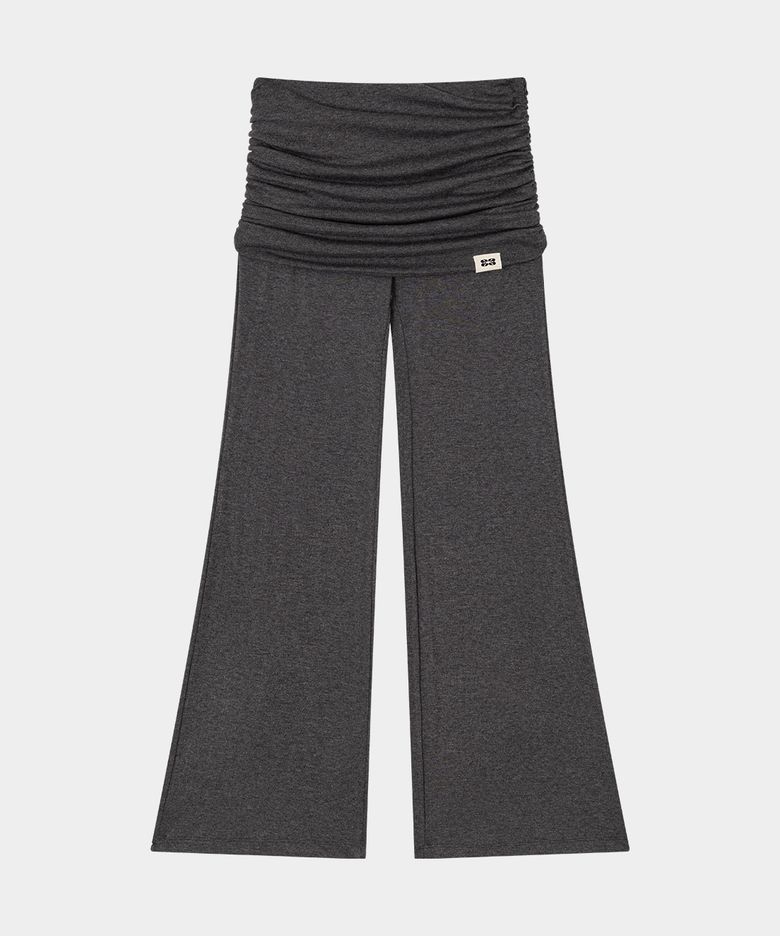 Yoga Flow Foldover Pants (Charcoal)