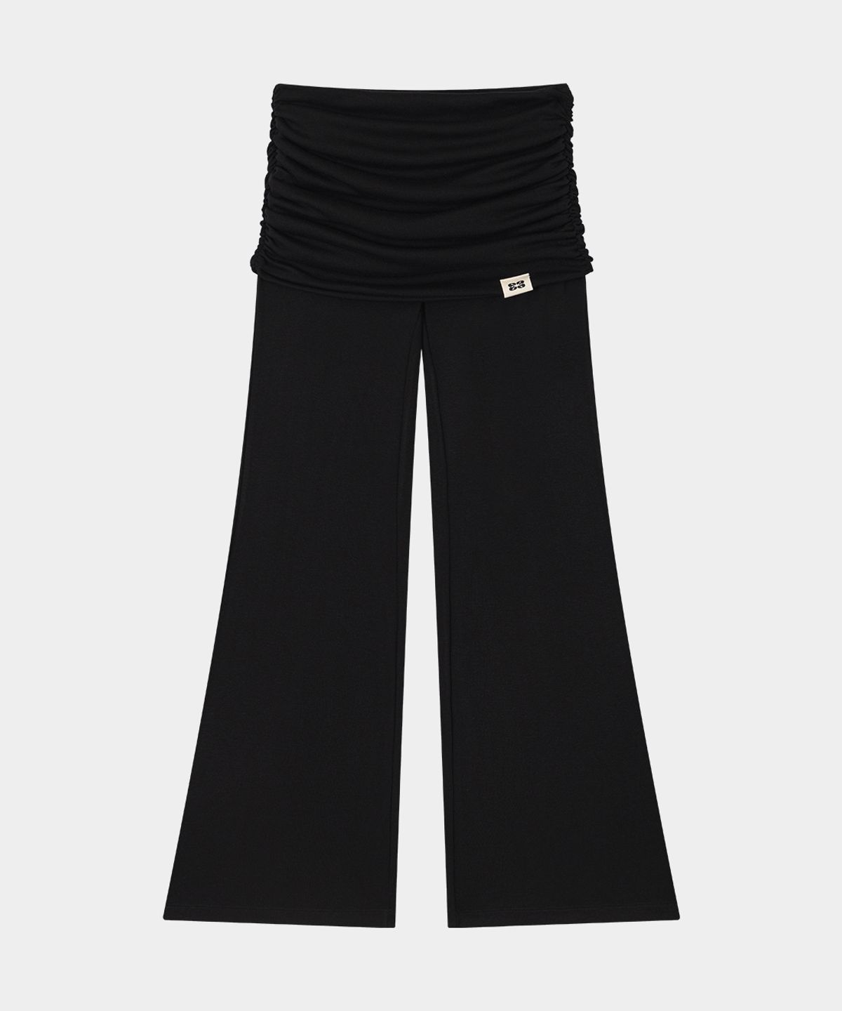 키시닝(KISYNING) Yoga Flow Foldover Pants (Black)