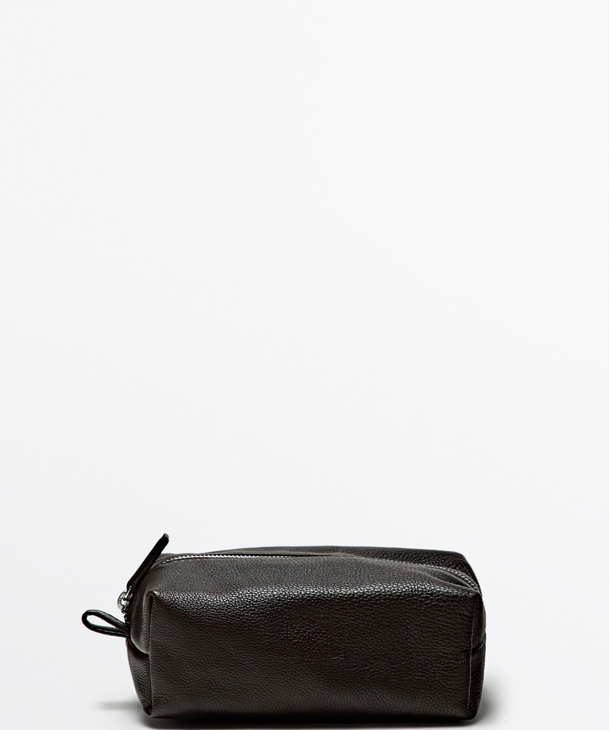 마시모두띠(MASSIMO DUTTI) 지퍼 디테일 나파 가죽 토일렛백