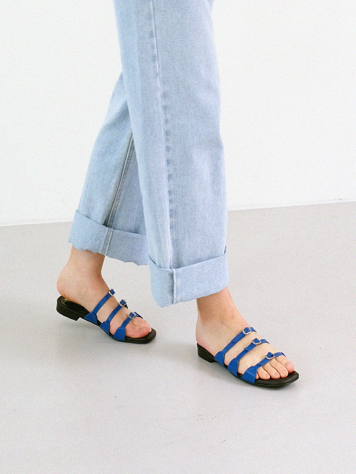 백오브더문(BACK OF THE MOON) Mari Sandal_Blue