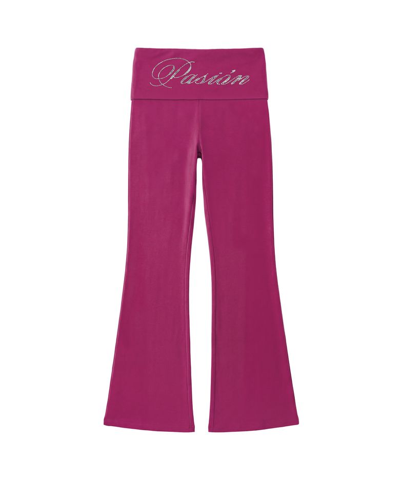 슬림 크리스탈 글램 팬츠_핑크 Slim Crystal Glam Pants_Pink