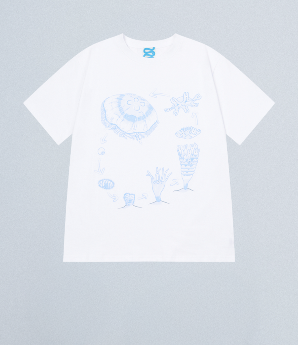 챈스챈스(CHANCECHANCE) CIRCLE OF JELLYFISH T-SHIRT