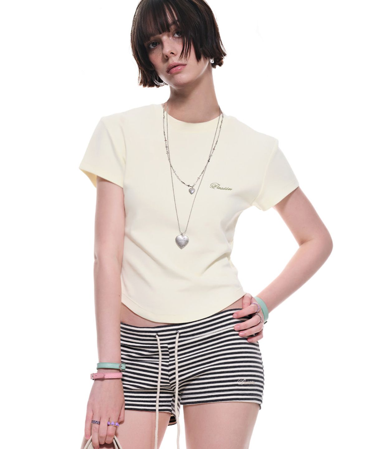 파시온(PASION) 에센셜 반팔티_레몬 Essential Tee_Lemon