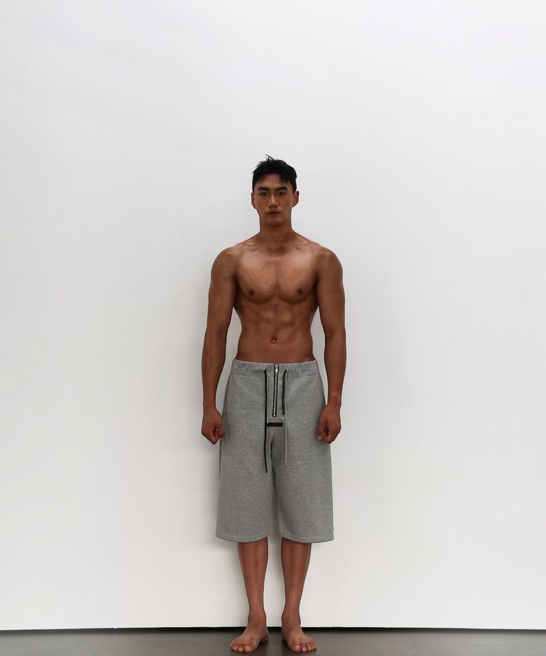 Axis Zip Dual Drawstring Buermuda Shorts Gray