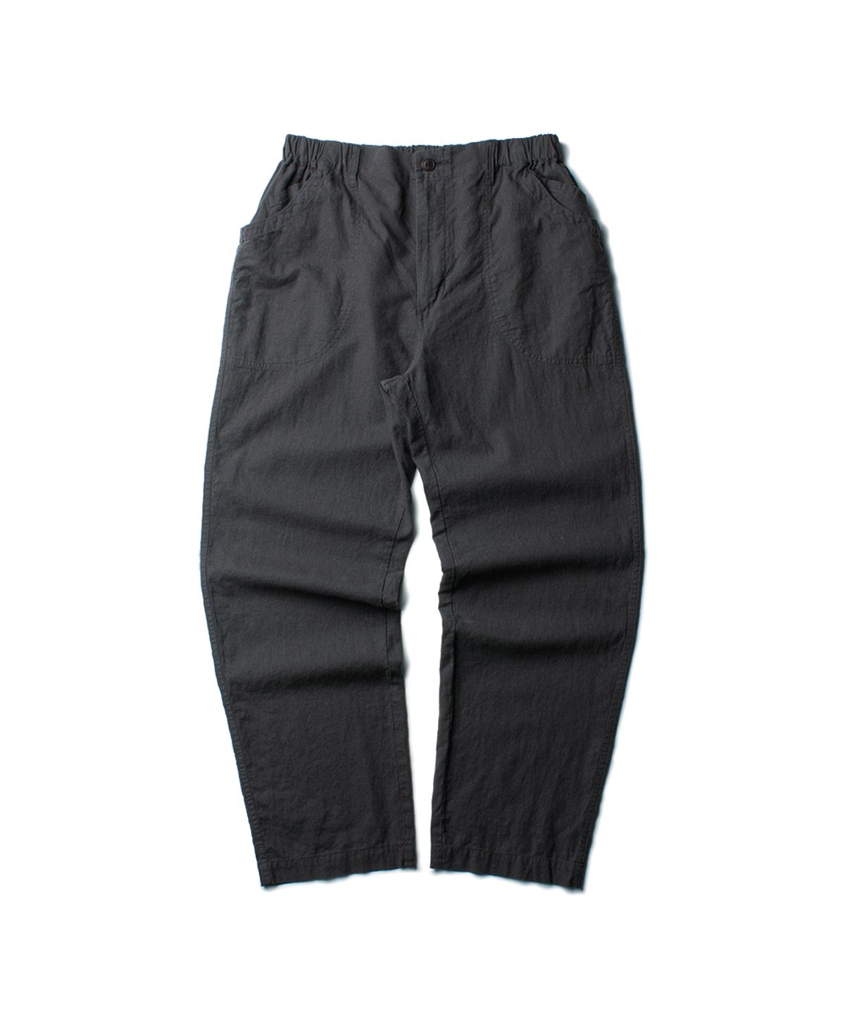 더 레스큐(THE RESQ) LINEN COTTON DOMINGO PANTS [OLIVE CHARCOAL]