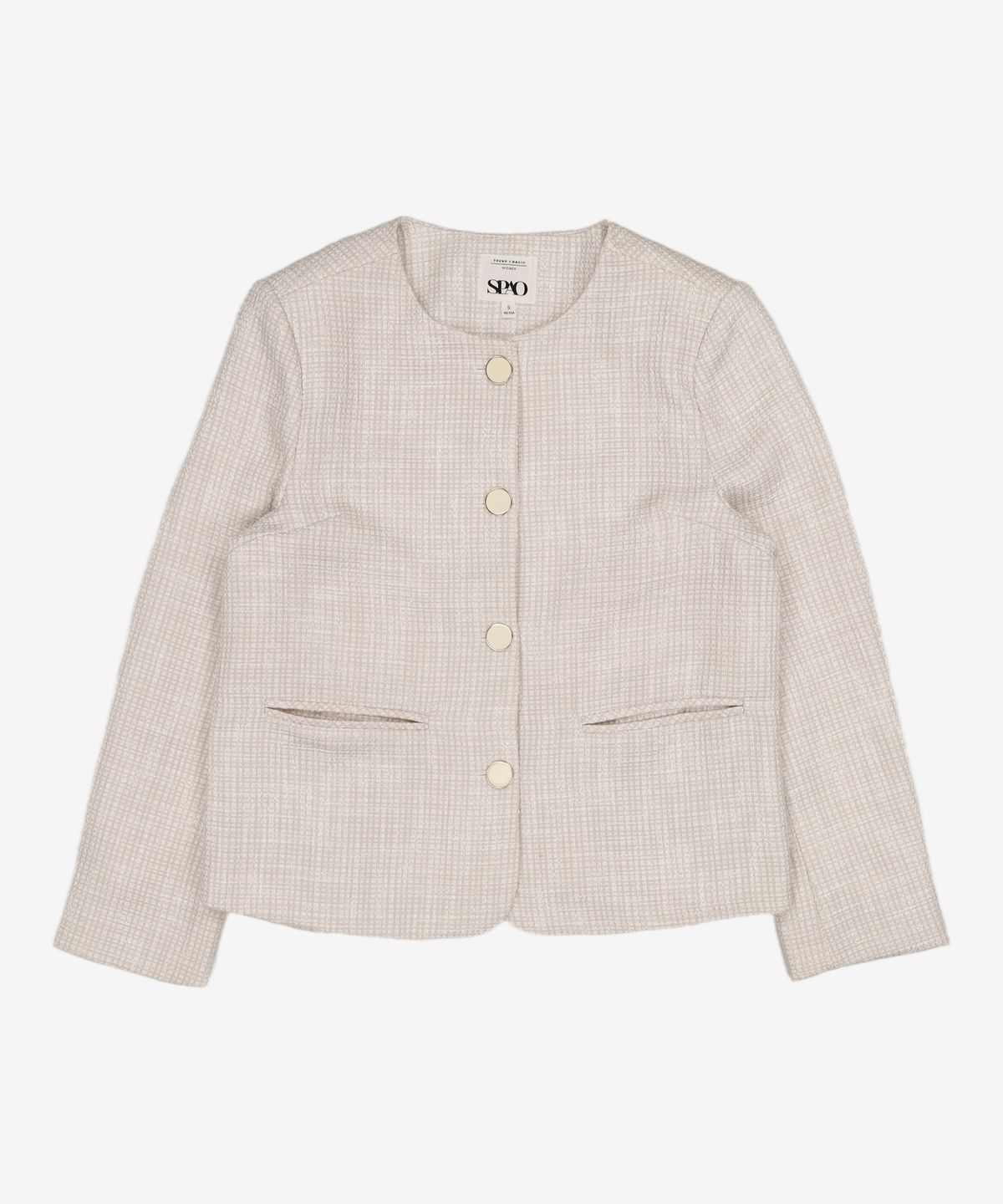 스파오(SPAO) 루즈핏 트위드 자켓_SPJKB24W91 S
