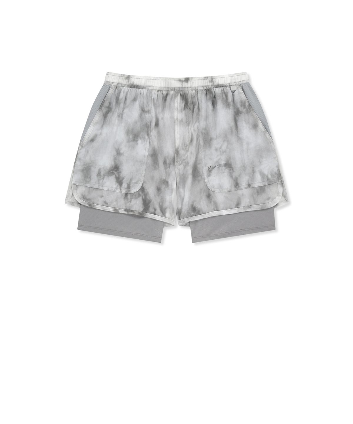 마뗑킴(MATIN KIM) MATIN PACE MOTION SHORTS FOR WOMEN IN LIGHT GREY