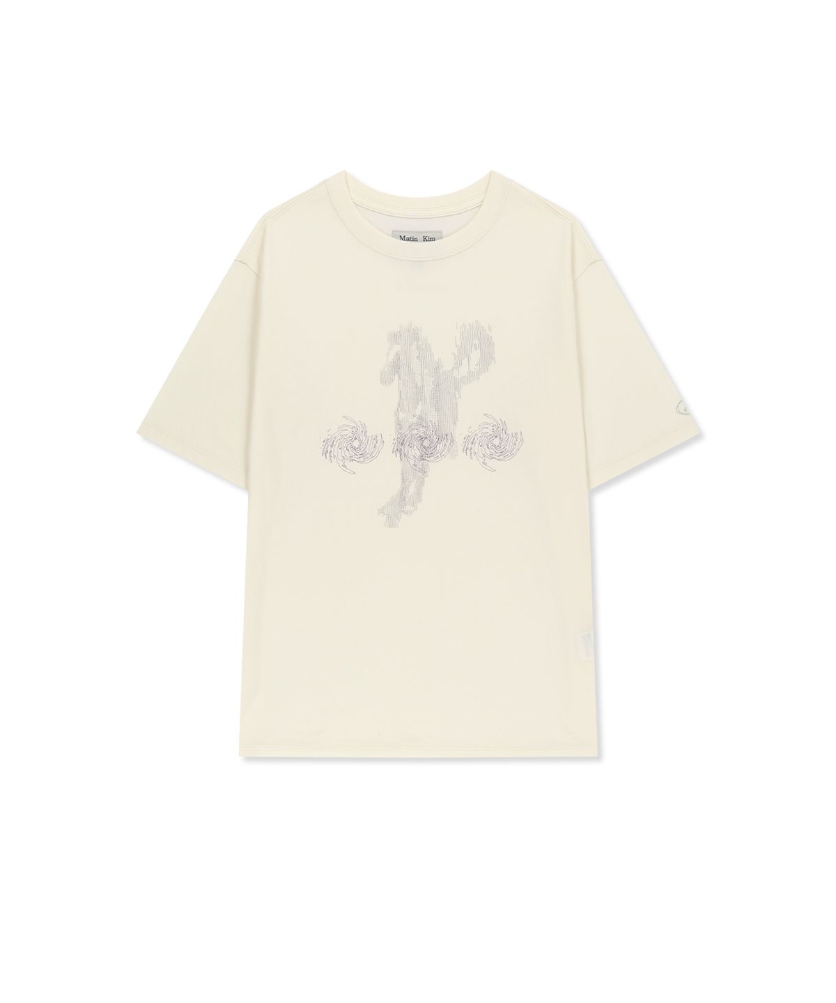 마뗑킴(MATIN KIM) MATIN PACE SPRINT GRAFFITI TOP IN IVORY