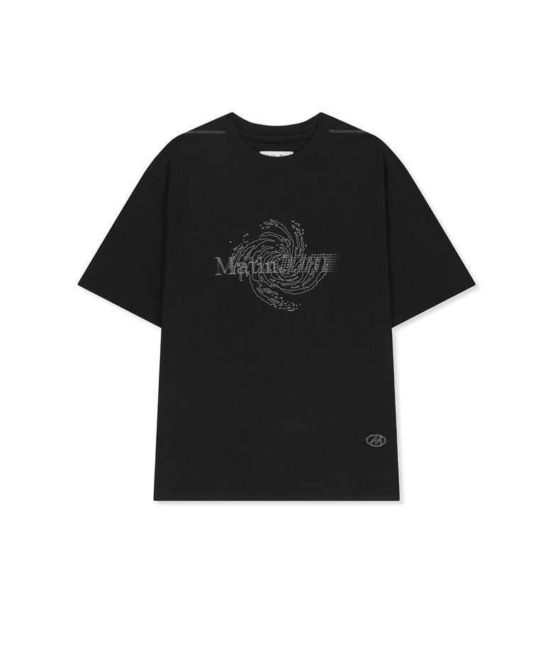 MATIN PACE VORTEX GRAFFITI TOP IN BLACK