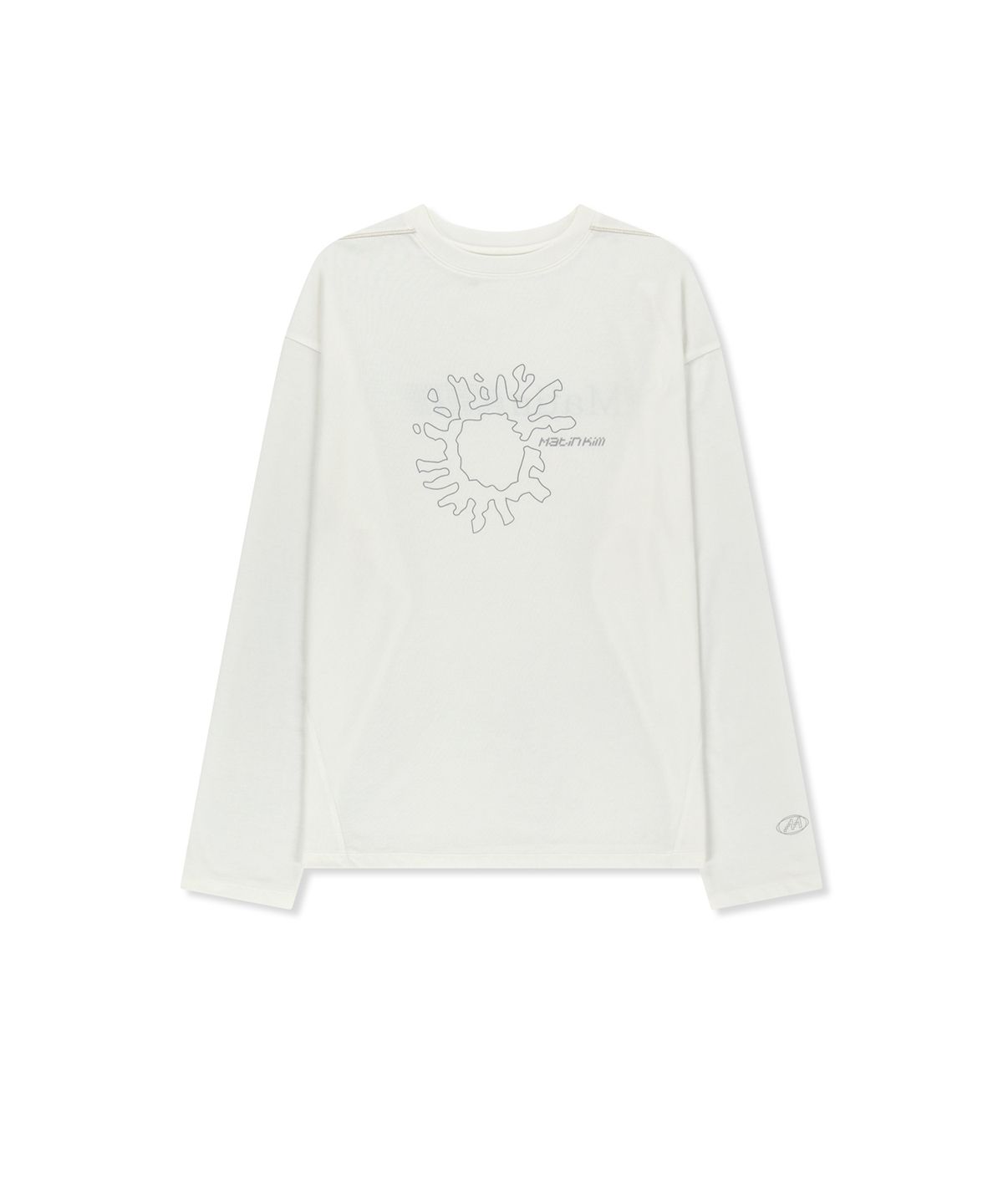 마뗑킴(MATIN KIM) MATIN PACE SUNBURST GRAFFITI COVERED TOP IN IVORY