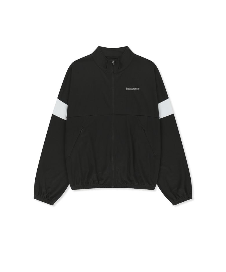 MATIN PACE VORTEX GRAFFITI ZIP UP IN BLACK