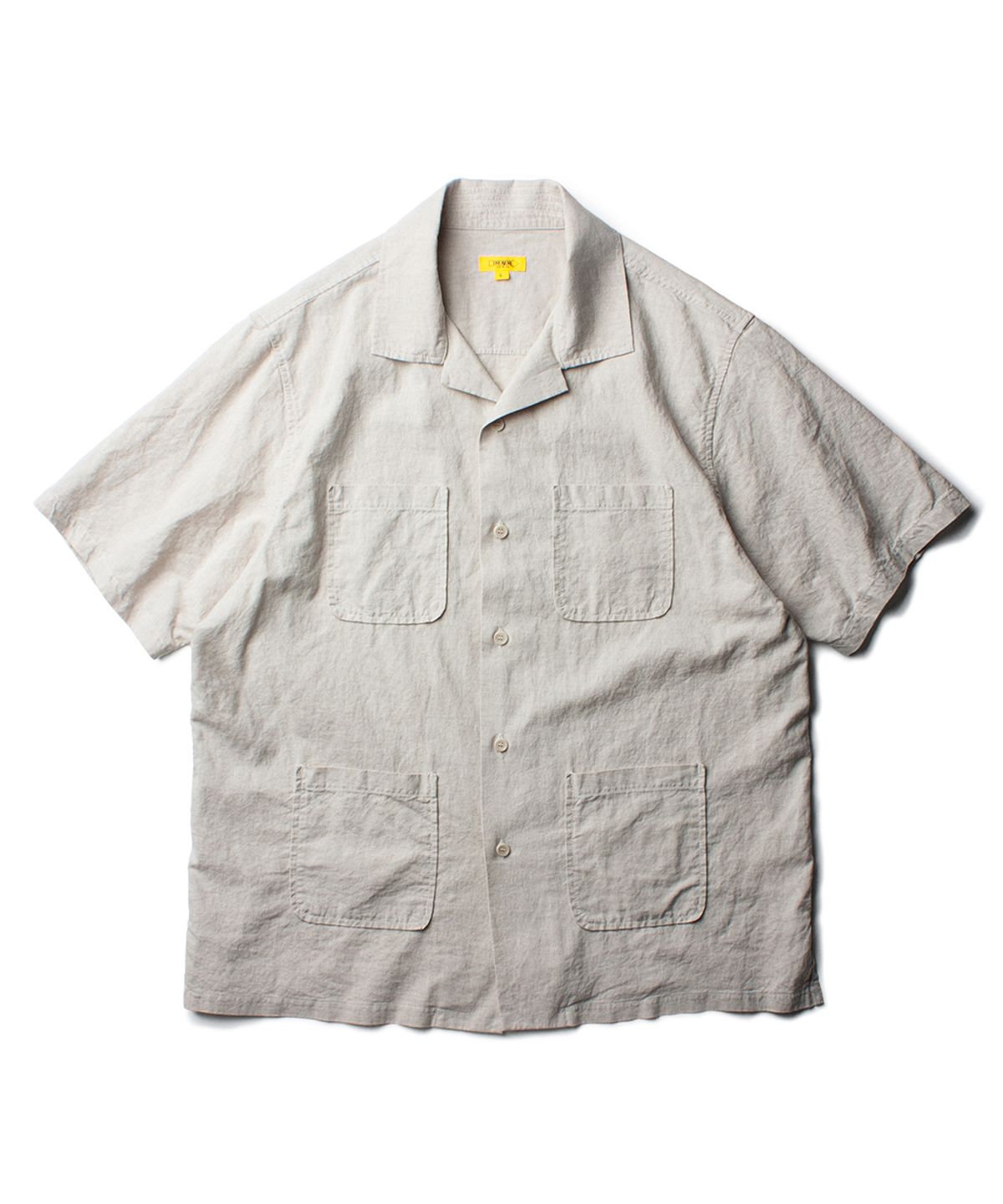 더 레스큐(THE RESQ) LINEN COTTON PAPA SHIRT [ECRU]