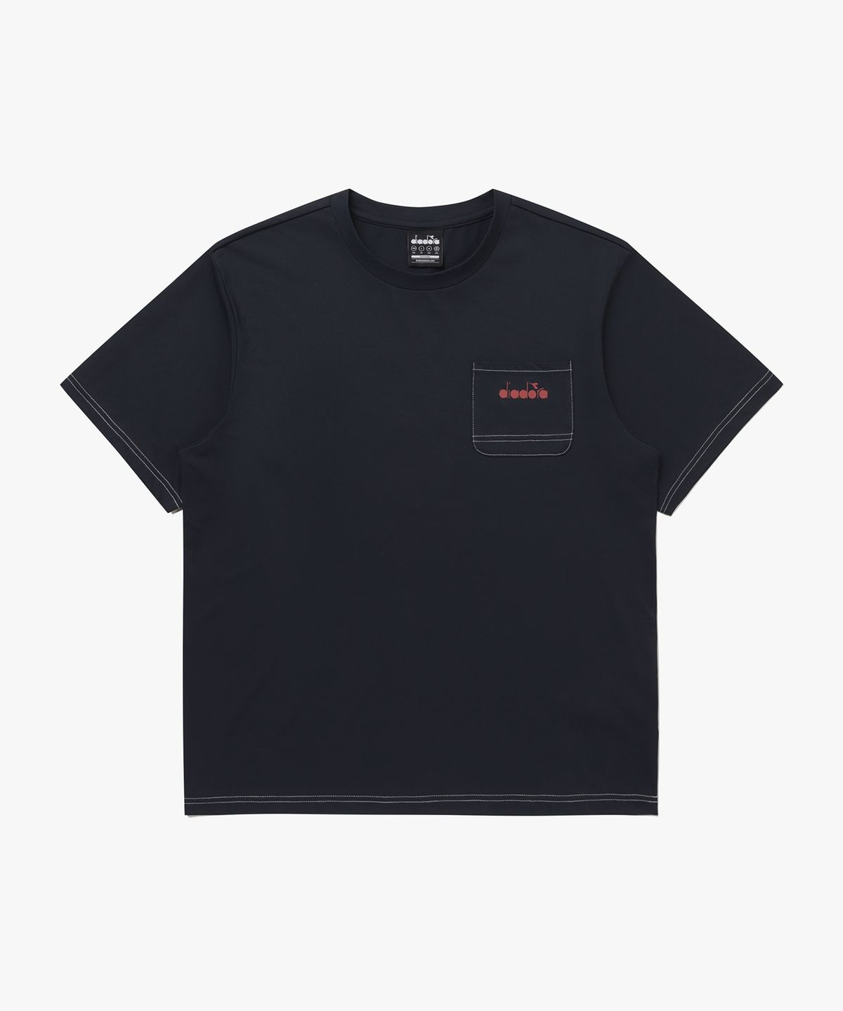 디아도라(diadora) 에어텍스 포켓 반팔 티셔츠 NAVY
