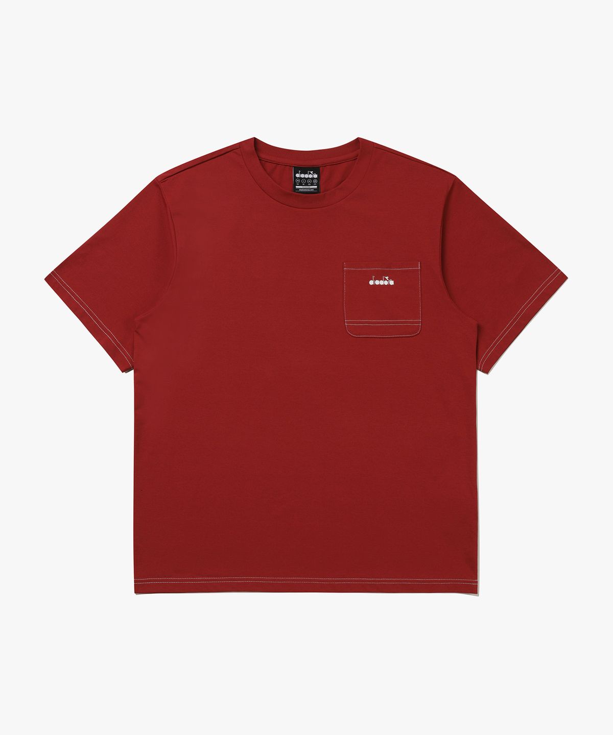 디아도라(diadora) 에어텍스 포켓 반팔 티셔츠 RED