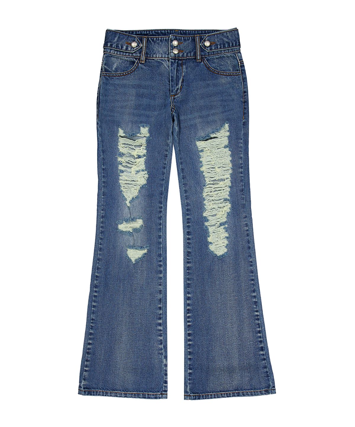 포어링(FORUSRING) Double star damaged jeans (indigo)