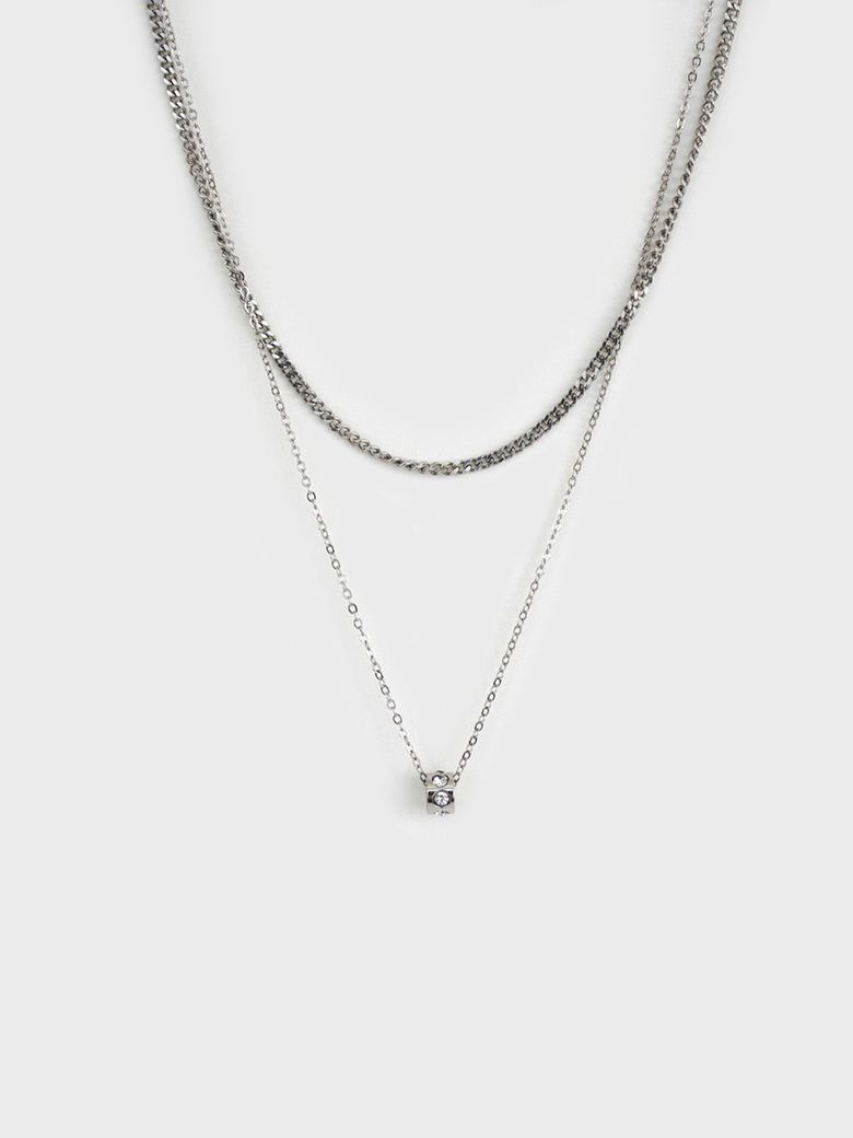 [Unisex] Layered rondell necklace