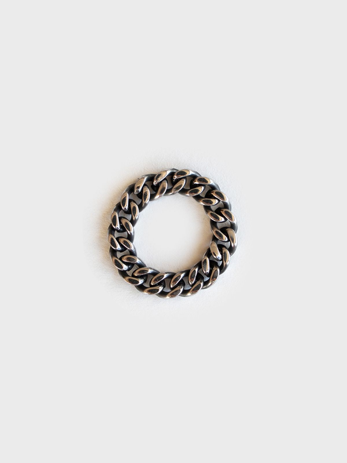 링거피스(LINGER PIECE) [Unisex] Black surgical chain ring