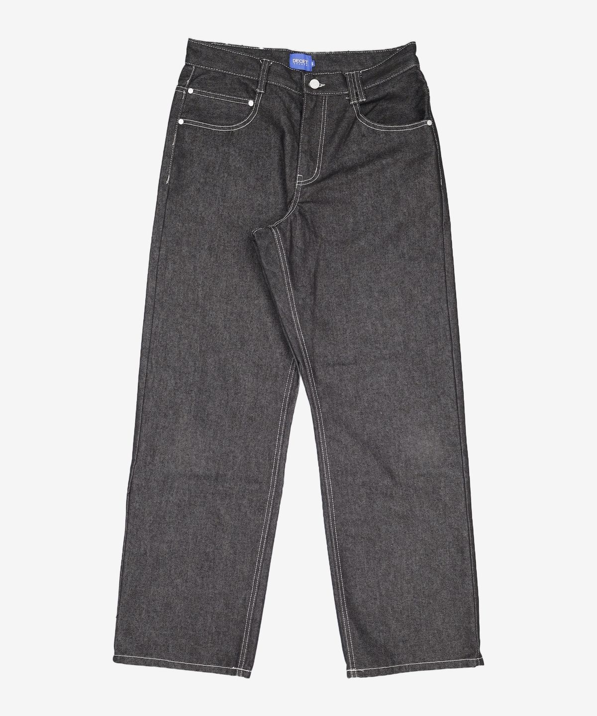 데케트(DECET) Mid Rise Wide Jeans DCPT027BlackSide 30