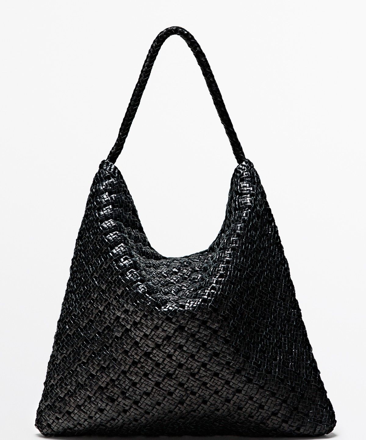마시모두띠(MASSIMO DUTTI) 나파 가죽 위빙 백