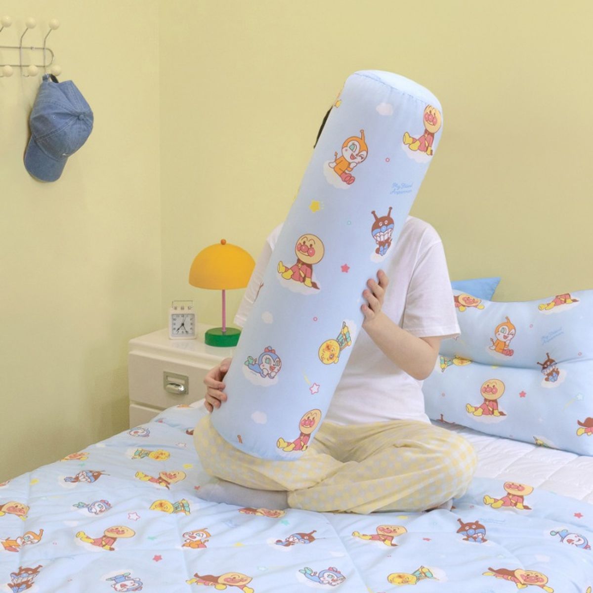 나라홈데코(NARAHOMEDECO) 호빵맨 원형바디필로우 스윗드림