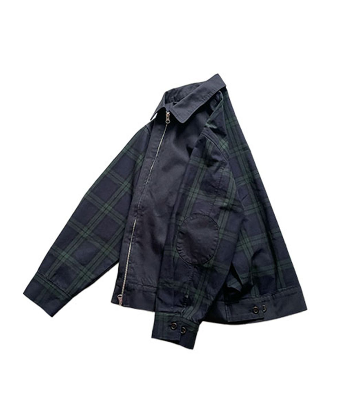 호프인투(HOPEINTO) Tartan Elbow Patch Blouson