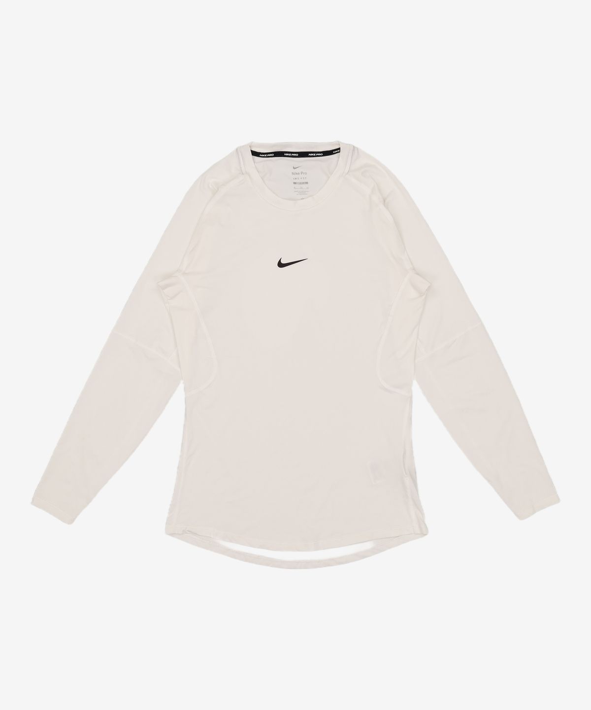 나이키(NIKE) 프로 드라이 핏 타이트 긴소매 피트니스 탑 M - 화이트:블랙 / FB7920-100 XL