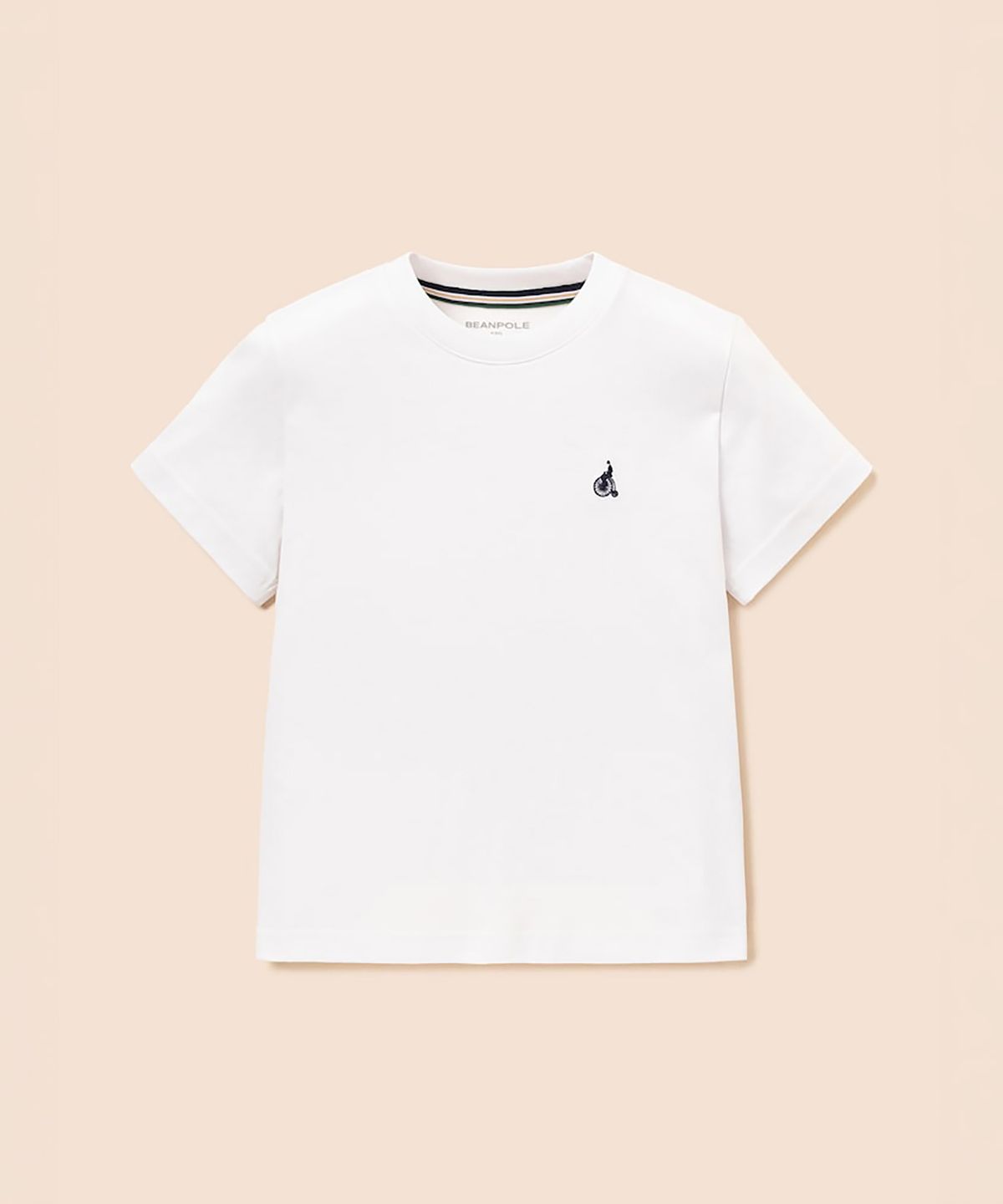 빈폴 키즈(BEANPOLE KIDS) [Essential] 수피마 베이직 반소매 티셔츠  화이트 (BI6742UE10)