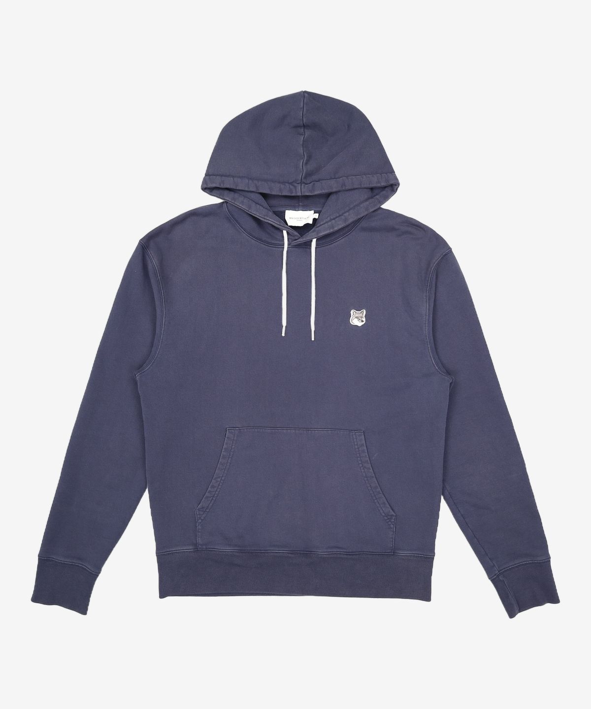 메종 키츠네(MAISON KITSUNE) 그레이 폭스헤드 후드 티셔츠 GU00335KM0002 P480 NAVY XL