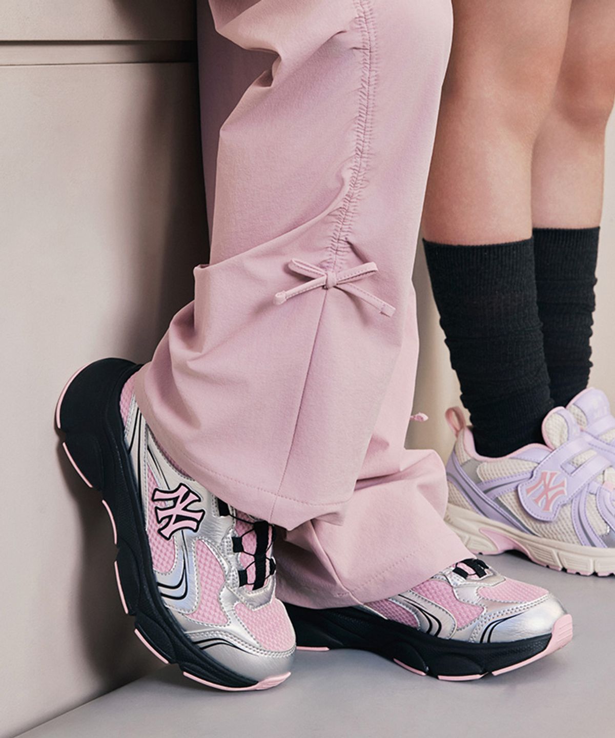 엠엘비 키즈(MLB KIDS) 에이스 러너 V2 NY (Pink)