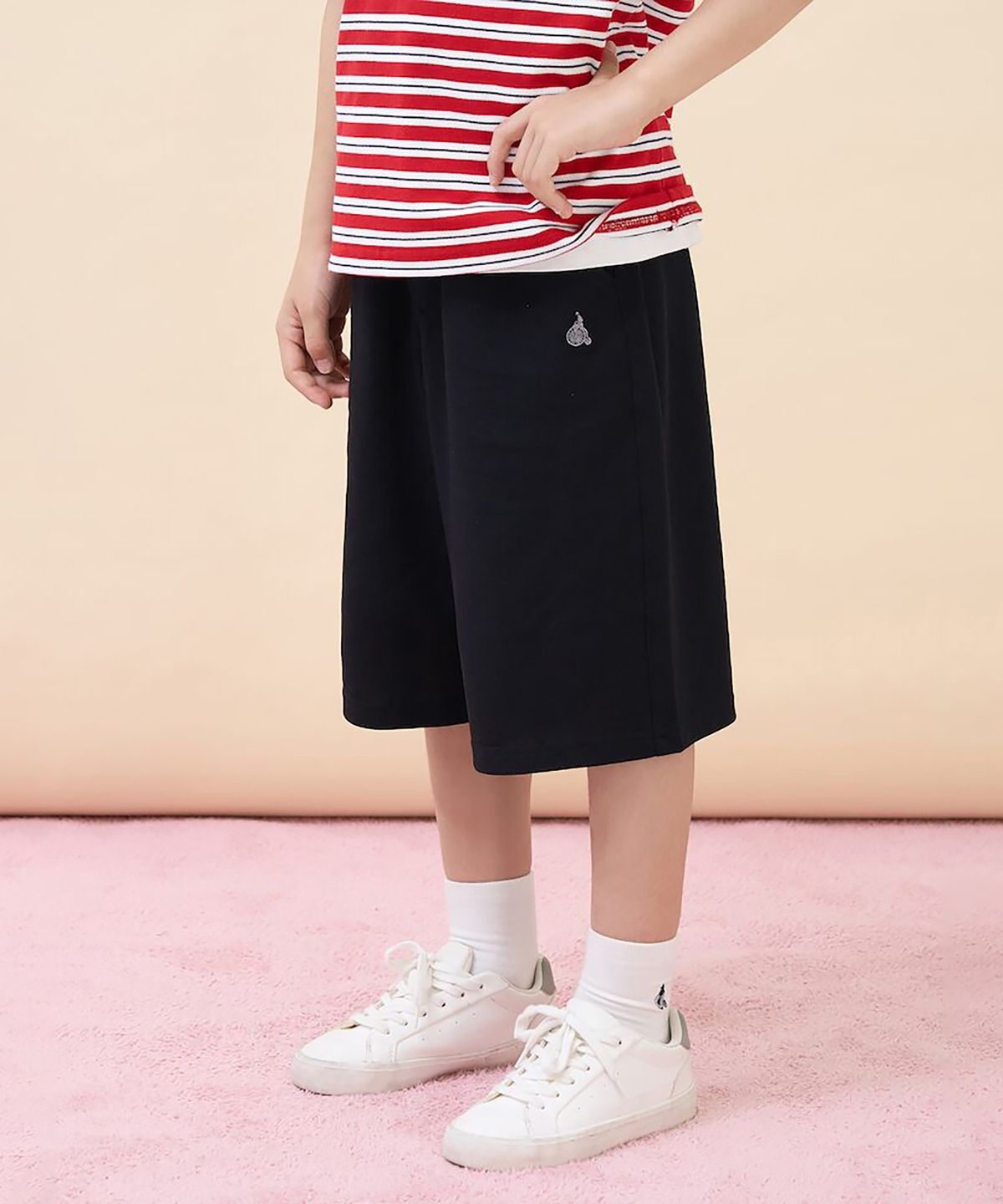 빈폴 키즈(BEANPOLE KIDS) 피케 버뮤다 팬츠  블랙 (BI6725U015)