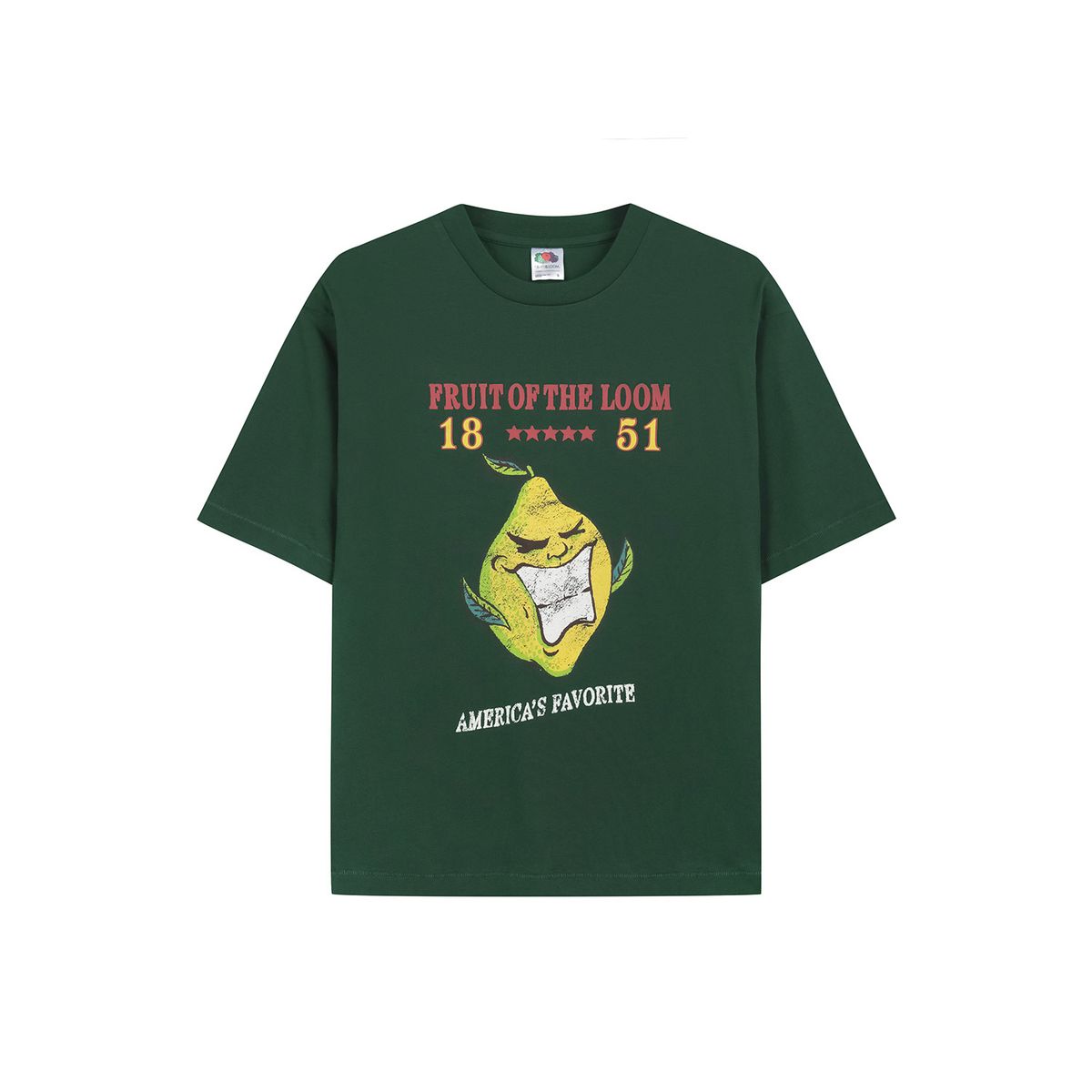 프룻오브더룸(FRUIT OF THE LOOM) 프룻 1851 레몬 반팔티셔츠(GREEN)