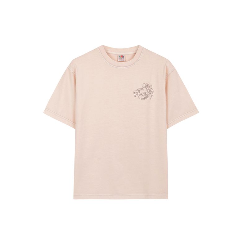 피그먼트 트래블 맵 반팔티셔츠(LIGHT PINK)