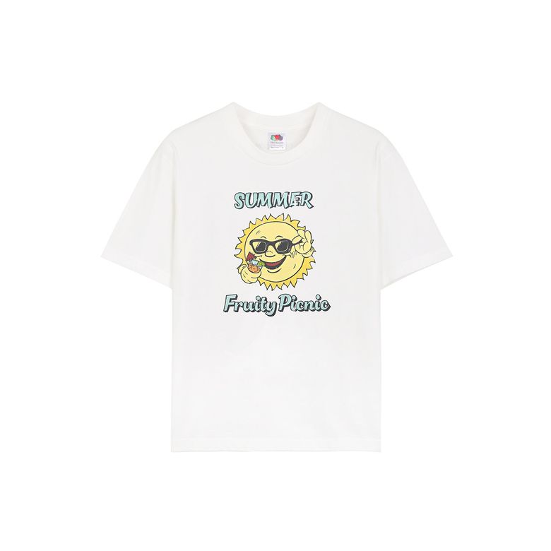 피그먼트 프루티 피크닉 반팔티셔츠(WHITE)
