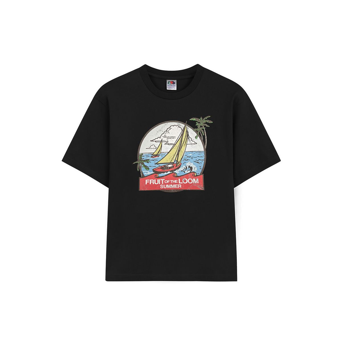 프룻오브더룸(FRUIT OF THE LOOM) 플로리다 썸머 반팔티셔츠(BLACK)