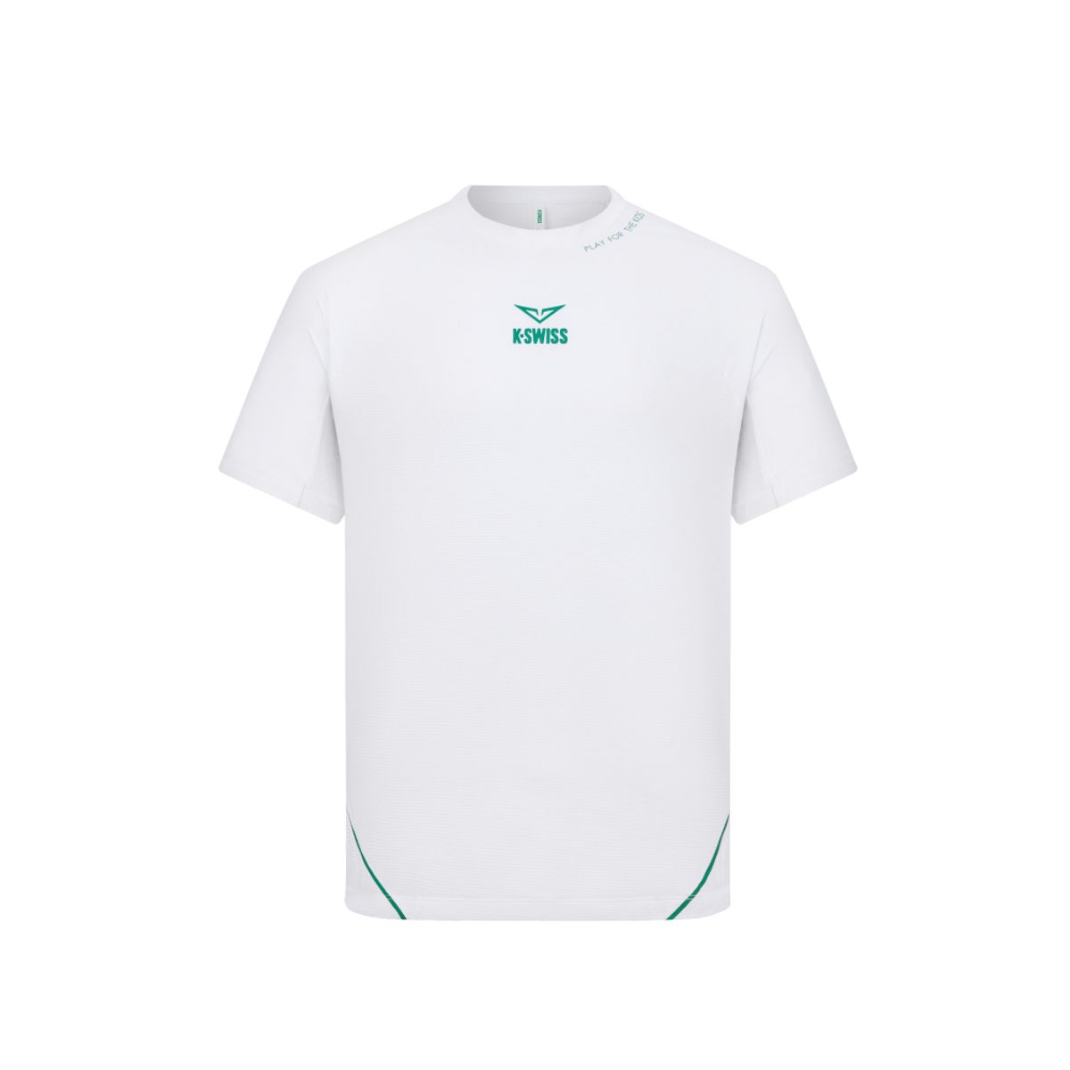 케이스위스(K-SWISS) 남성 루블레프 2026 윔블던 테니스 반팔 티_1KSTSFV005WH